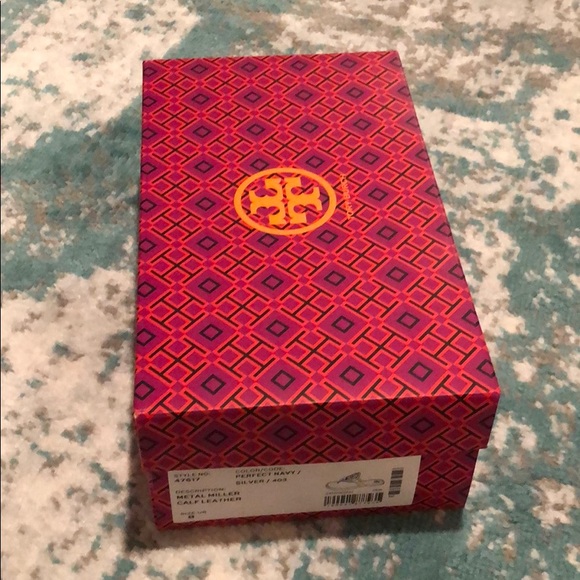 Tory Burch Metal Miller navy sandals - Picture 5 of 8